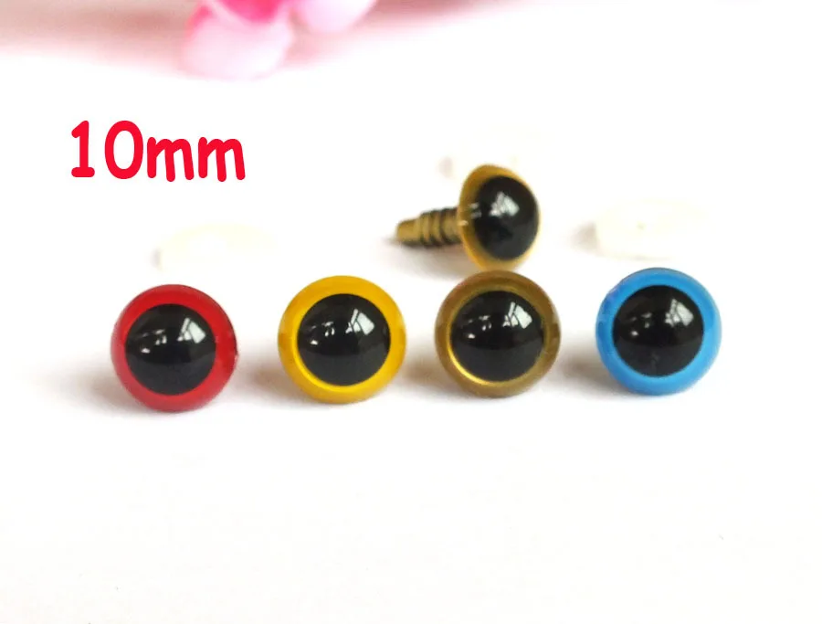 Free Shipping!! 40 PAIRS 10mm toy accessories Plastic doll eyes