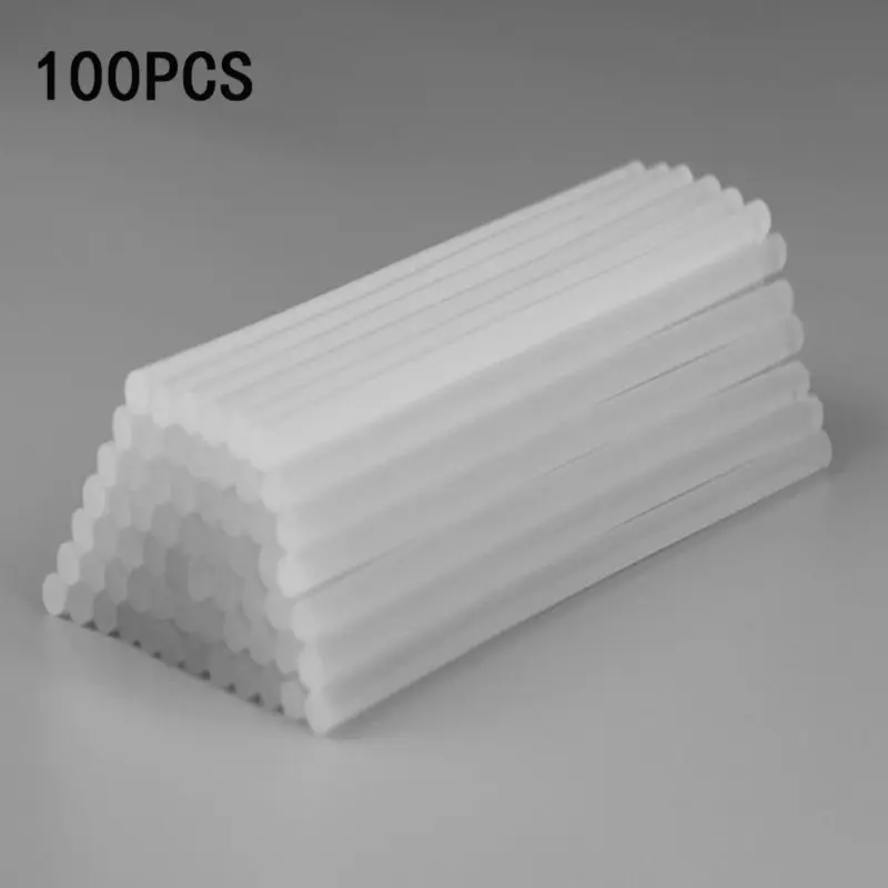 100pcs 7mmx100mm Hot Melt Gun Glue Sticks Plastic Sticks for Glue Gun
