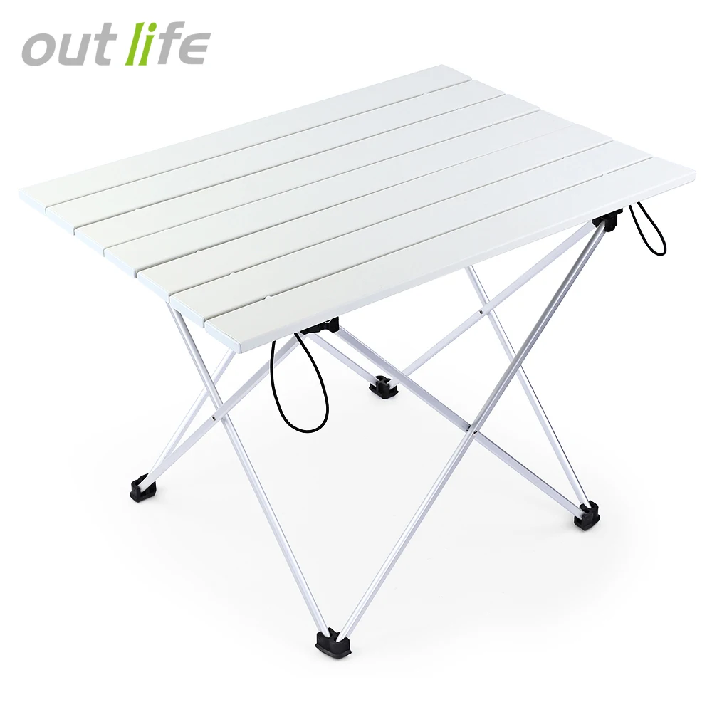 

Outlife Aluminum Alloy Portable Folding Table Outdoor Camping Table Durable BBQ Picnic Table Desk for Camping Hiking Barbecue
