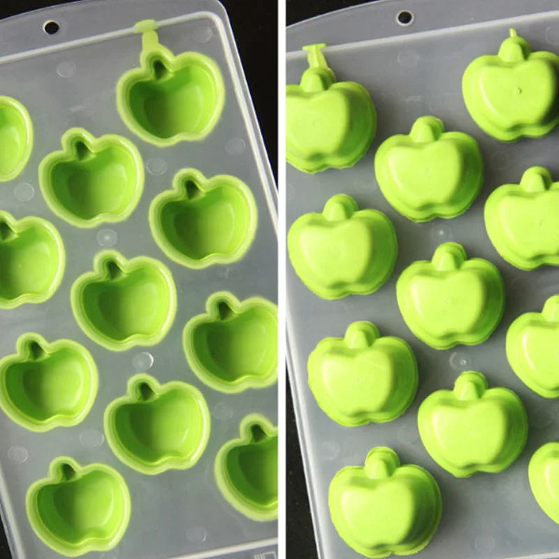 Простой Модный кубик льда силиконовые формы яблока/винограда/апельсина/форма губ Замороженные эскимо DIY делая кубики прессформы Инструменты для приготовления пищи MAL999