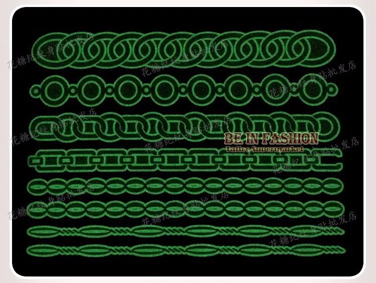 12 шт./лот светится в темноте светящаяся вспышка временная татуировка наклейки листы золотые металлические водонепроницаемые татуировки флуоресцентные татуировки