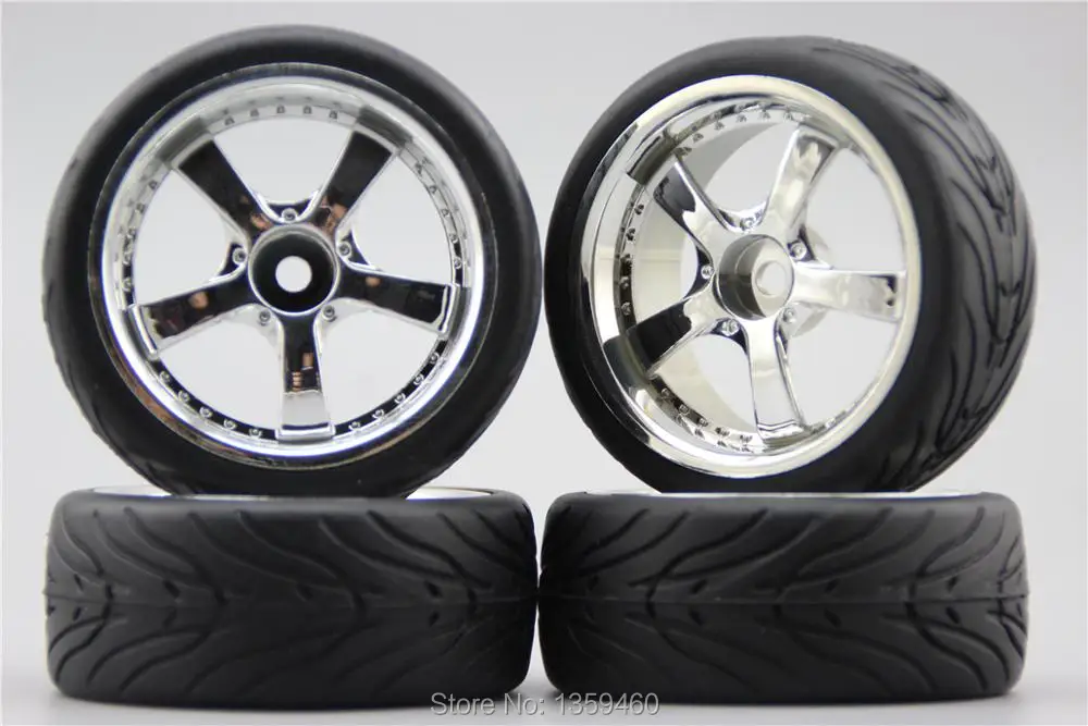 Details about   4pcs RC 1/10 Hard Drift Tire Tyre Wheel Rim W5S2C 4mm offset 10261+Drift tire 