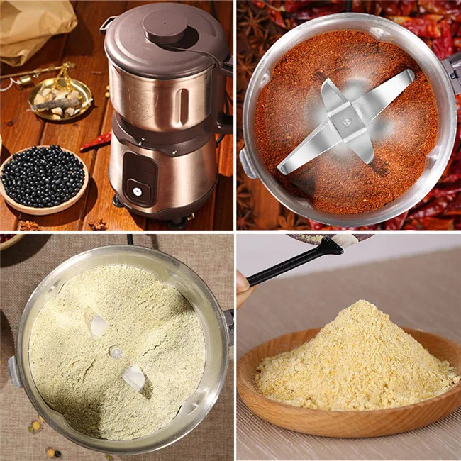 BEIJAMEI New Electric Grains Herbal Powder Miller Dry Food Grinder Machine Home Spices Crusher Grinding