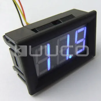 

Digital Voltmeter DC 3.5~30V/0~200V Voltage Meter Blue Led display Panel Meter 2in1 DC 12V 24V Digital Meter/Monitor/Tester