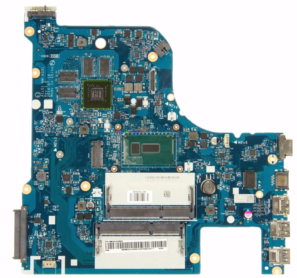 SHELI для lenovo G70-80 Материнская плата ноутбука W/I5-5200U процессор AILG1 NM-A331 W/GF840M GPU DDR3L тест Oke