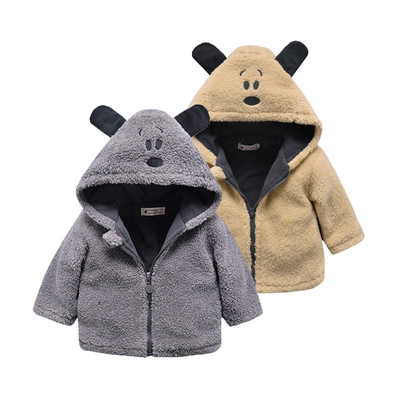 

Autumn Winter Baby Girls Boys Coats Infants Kids Wool Hooded Jackets Long Sleeve Outwear Baby Christmas Clothing Windbreaker