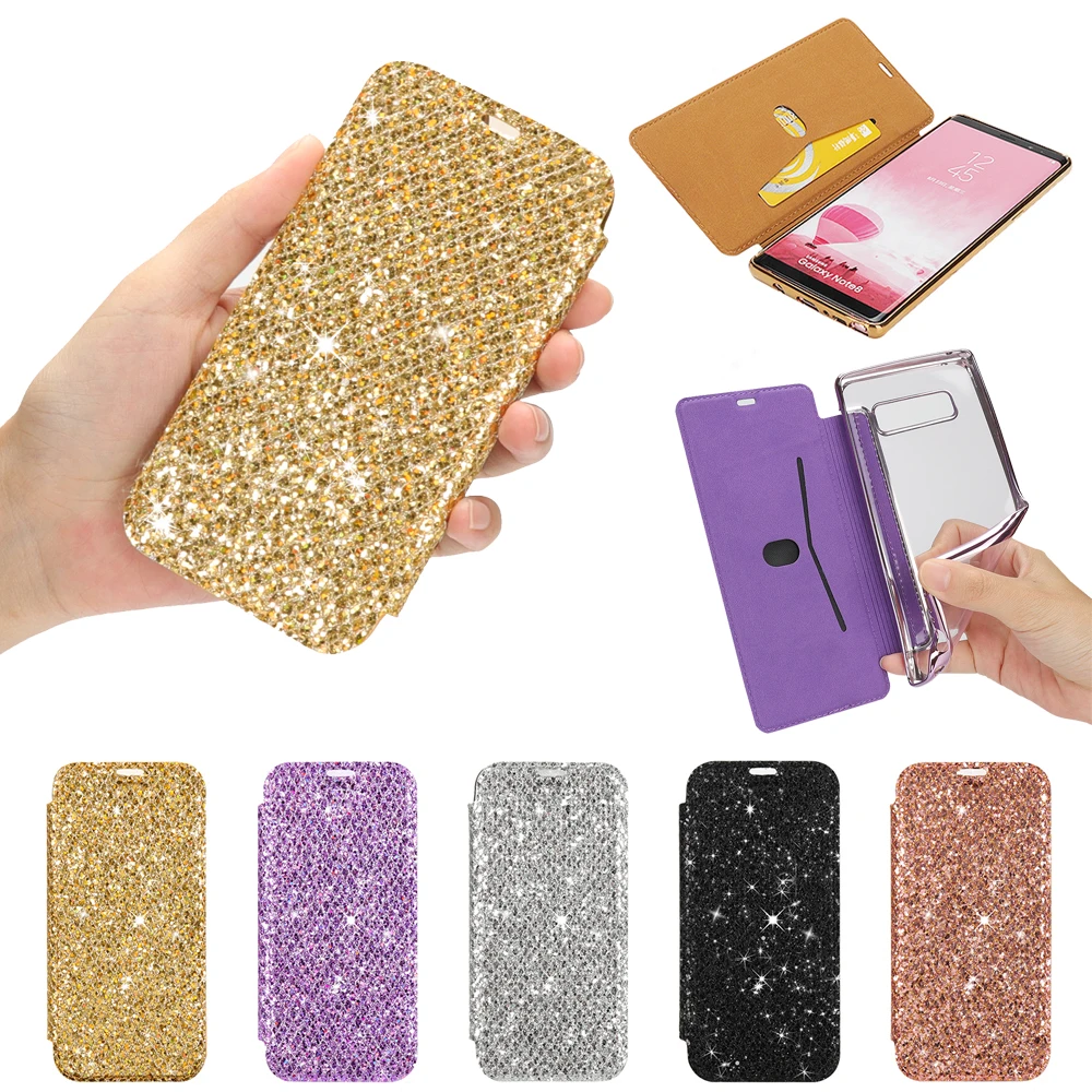 

Luxury Full Cover Wallet Case For Samsung Galaxy S9 S8 Plus S7 Edge Note 8 Shockproof Cover S9 Plus Fundas Capa Card Slot Coque