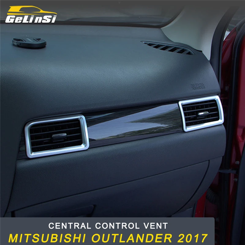 GELINSI Central Control A/C Air Vent Outlet Panel Cover Sticker Interior Accessories for Mitsubishi Outlander 2017 Car Styling | Автомобили