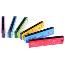 1 pcs Crianças Educação Brinquedos Música de Gaita De Madeira Instrumentos Musicais de Sopro 13*2.2*2.8 cm