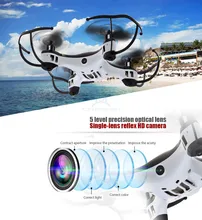 RC Quadcopter Plane Aircraft UFO 2.4Ghz 4CH 6 Axis Gyro Remote Control Drone with 2MP HD Camera Mini Drone Fly Toy
