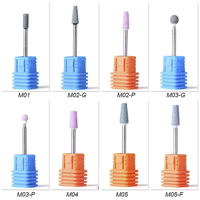 

Rubber Silicone Ceramic Milling Burr 1pcs Opt 16 Type Nail Art Cutter Polishing Buffer Files Electric Machine Drill Bit