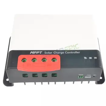 

40A MPPT Solar Controller 12V/24V Battery Power Regulator Charger Max 100V Input Negative Ground
