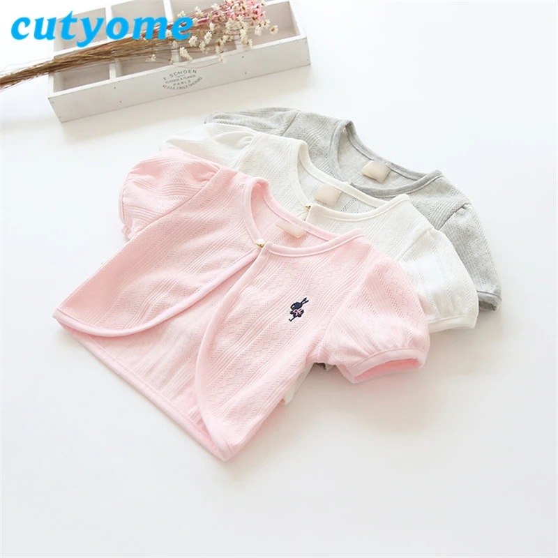 

Toddler Girls Cape Cutyome Summer Short Sleeve Knitted Cardigan Jacket Kids Poncho Shawl Cape Children Outerwear Coat Clothing