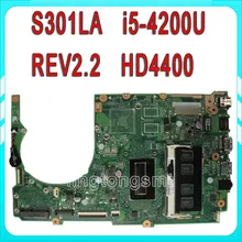 For ASUS S301L S301LA Laptop motherboard S301LA REV2.0 mainboard I5-4200U Integrated 100% tested