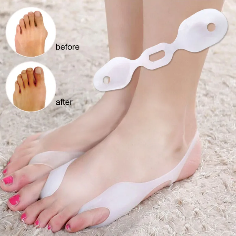 

1 Pcs Thumb Little finger Separator Correction Protector Corrector Silicone Toe Separating Straightener Foot Care Tool B3