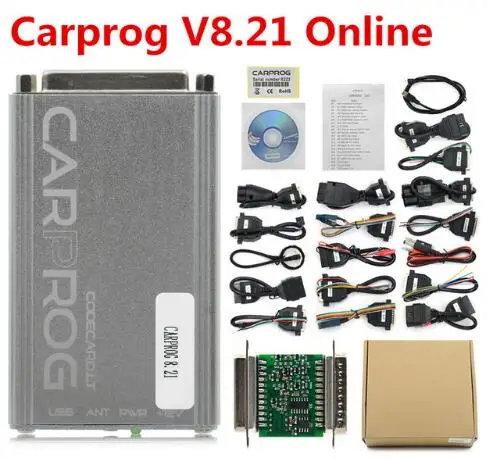 Carprog V10.0.5 CarProg V10.93 10,05 чип-тюнинг блока управления двигателем инструмент для ремонта автомобиля Carprog V8.21 Онлайн Автомобильный прог(с 21 шт. адаптеров - Цвет: 8.21 FULL SET