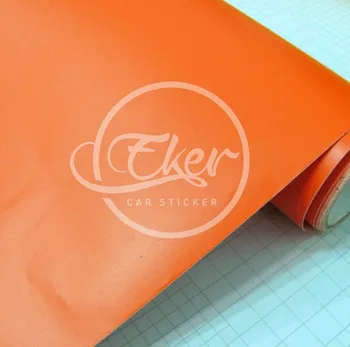 

EKER CAR STICKER 1.52x30M 5FTx98FT Free Shipping Air Bubble Free Matt Orange Car Wrapping Vinyl Film Matt Car Foils Car Sticker