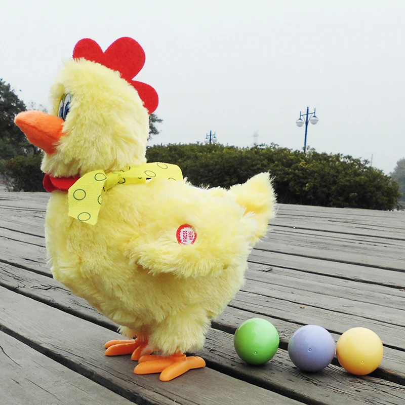 30 см смешные курицы для сырой курицы будут класть яйца цыплят сумасшедшие пение и танцы электрические куклы плюшевые игрушки рождественские подарки