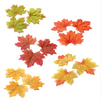 

New 2019 Hot Sale Fashion Brand Photo Shoot Props Simulation Maple Leaf Decoration Simulation Maple Leaf Semi-Manual Beautiful