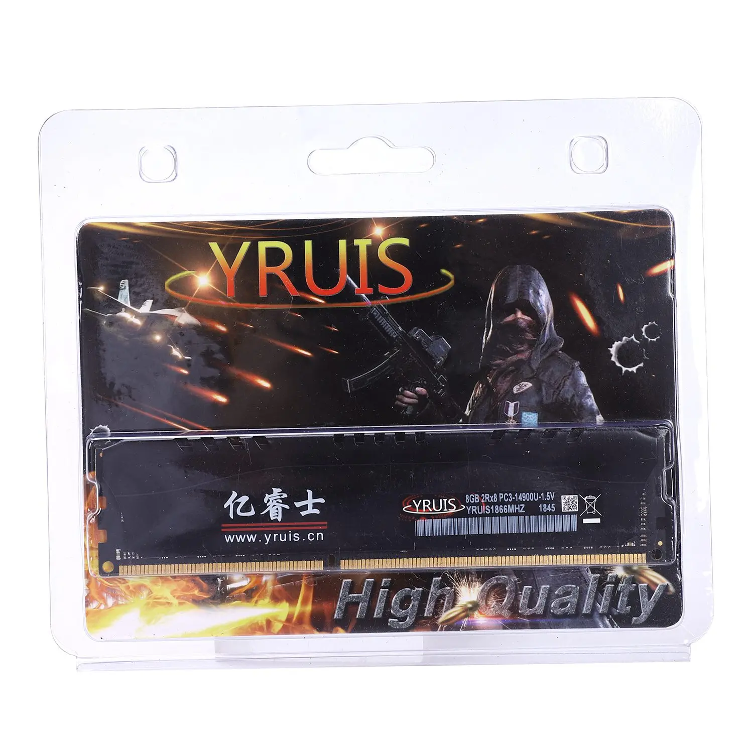 Горячая-Yruis Ddr3 8G Pc Ram Память Dimm 1,5 V Настольный Ram Внутренняя Память Ram для компьютерных игр Ram с кулером памяти(1866 МГц