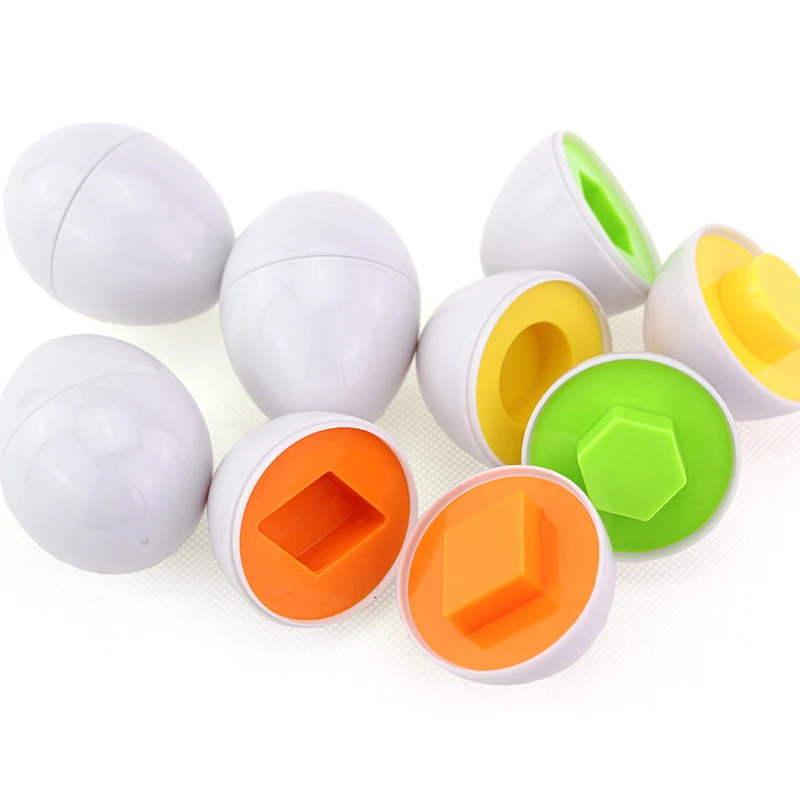 

6pc Wise Pretend Puzzle Smart Eggs Baby Kid Learning Toy Logical Thinking Training Children's Desktop Puzzle Toy for Kid Gifts