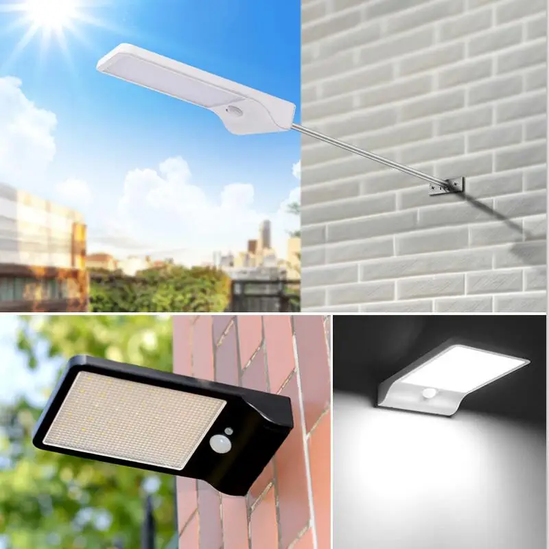 US $103.20 BUHESHUI 25W 55V Solar Panel Power Street Light Sensor Lamps Garden Security Lamp Outdoor Waterproof Wall Lights 10pcs