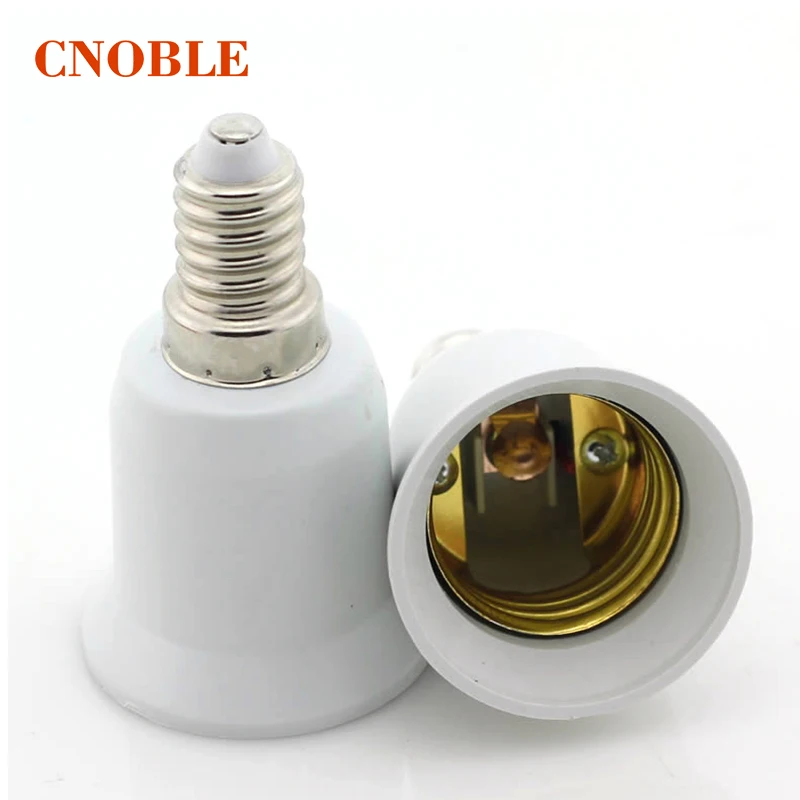 2pcs E14 to E27 Lamp Bases 220 230V Converter Adapter E14 Bulb Socket