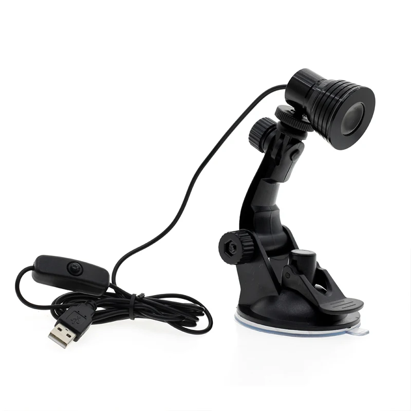 LED car reading Lights Mini Sucker Lamp Foldable car USB Light