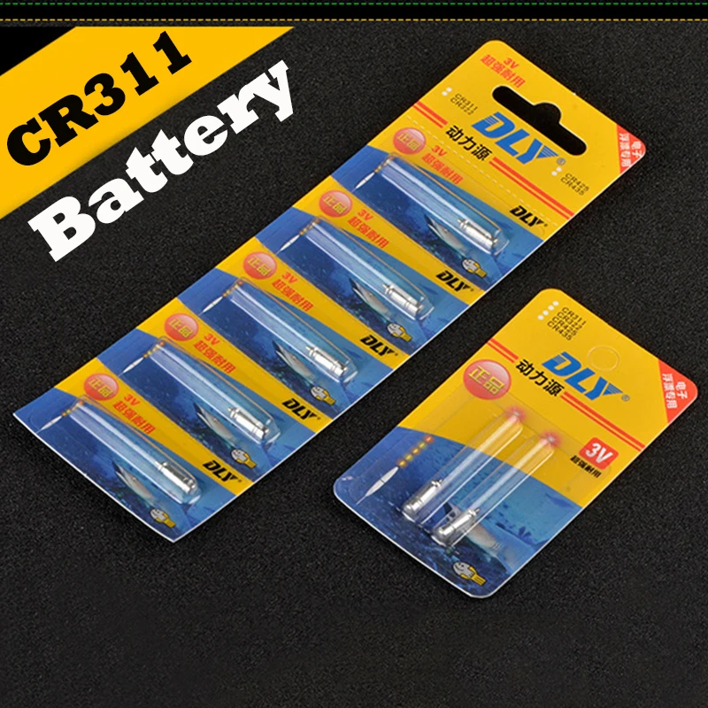 

4pcs/lot CR311 Batteries Fishing Float 3V Night Light Lithium Pin Cells Float Bobbers Accessories Fishing Tools Tackles