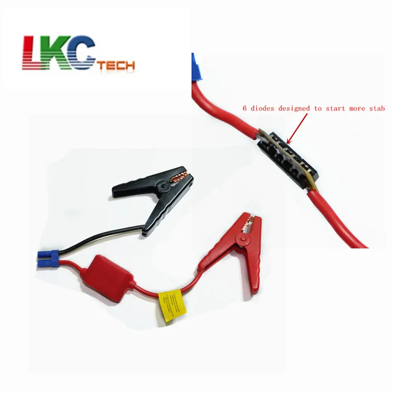 

100pcs/lot DHL Free 10Awg Emergency 200A Car Alligator clip power battery clips Cable EC5 Plug with 4IC