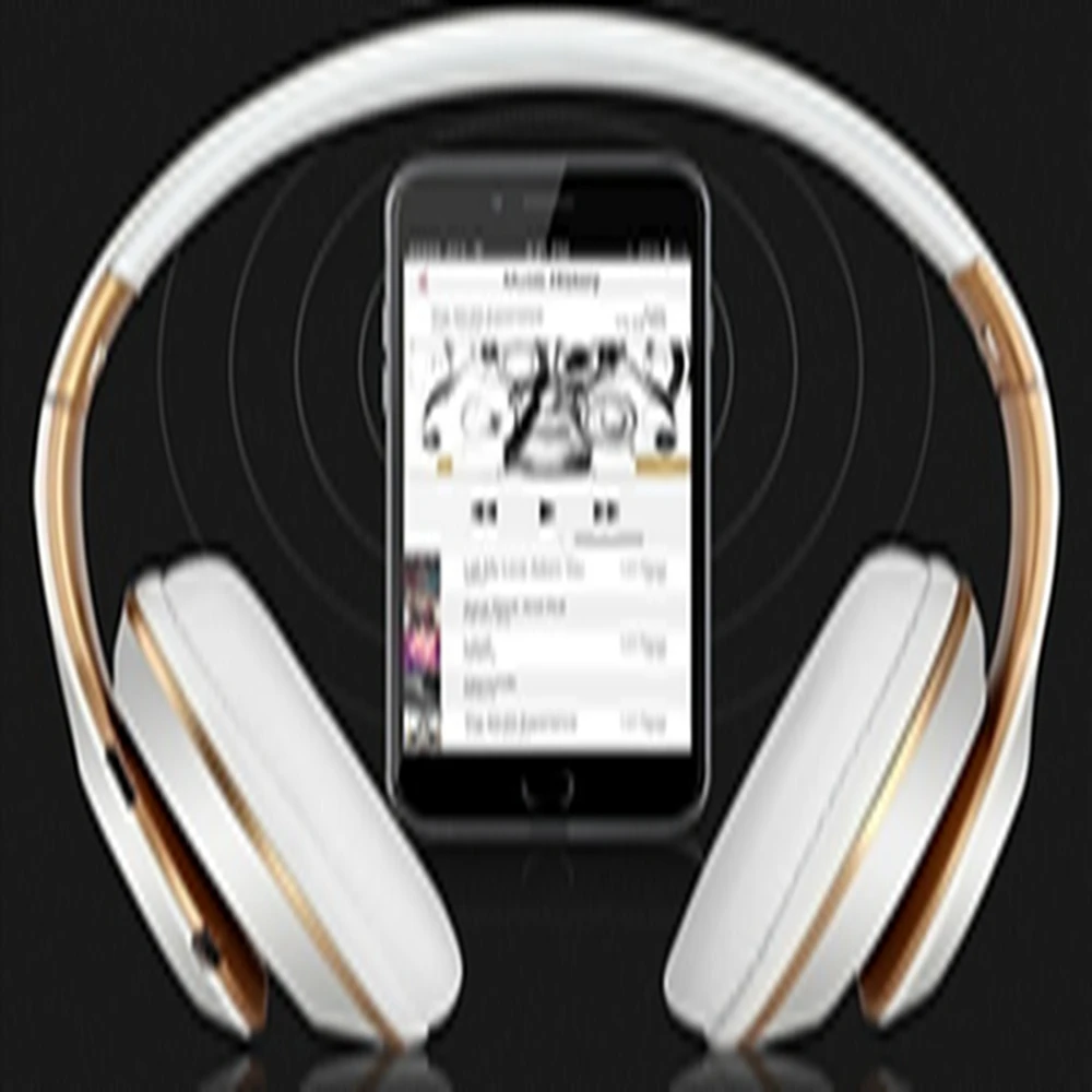 KISSCASE Folderable Wireless Bluetooth Headphone For iPhone Samsung Hi-Fi Headset With Mic Earphone For Universal Smart Devices