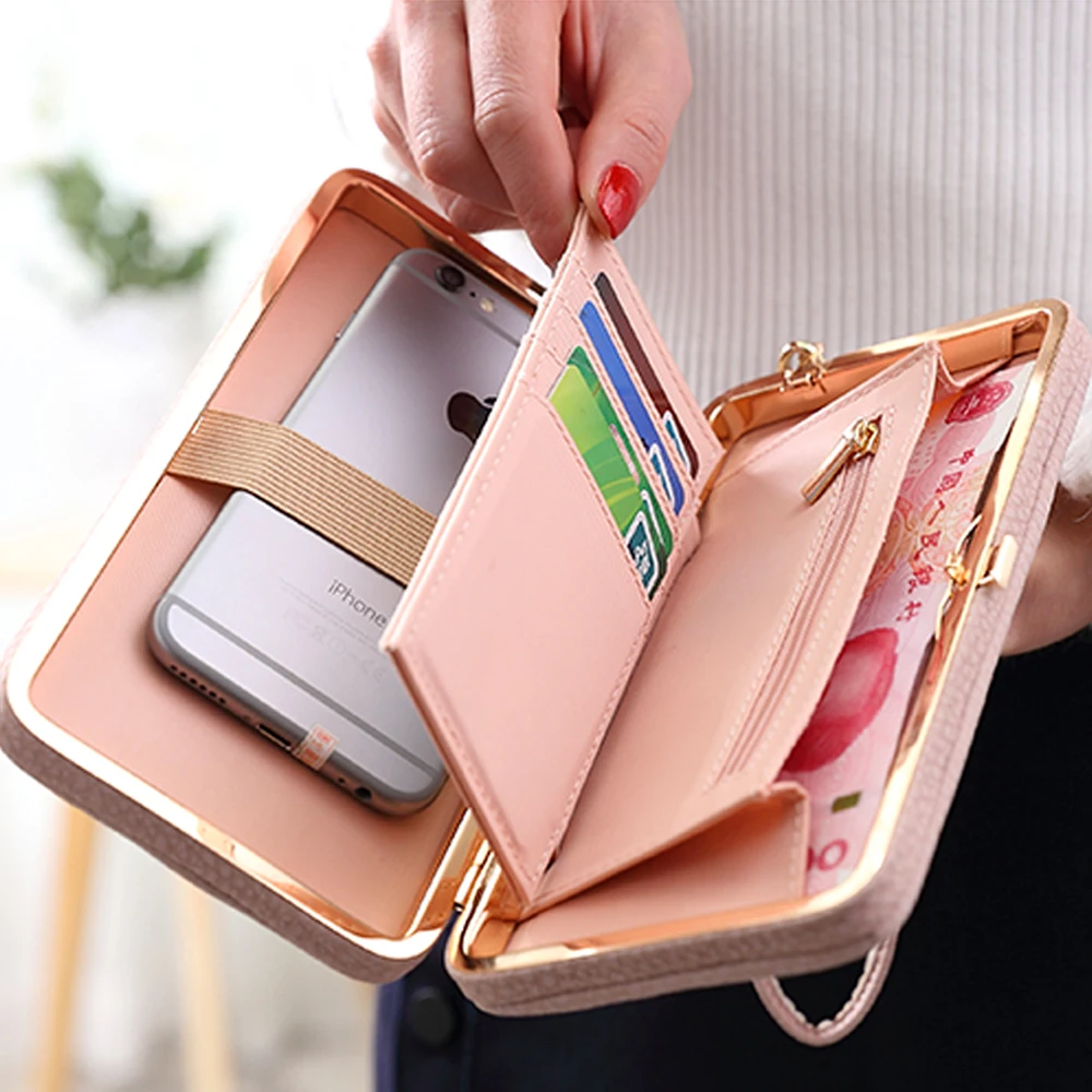 Prix Femmes de luxe Sac de Téléphone En Cuir Pour iPhone 7 6 6 s Plus 5S 5 Pour Samsung Galaxy S7 bord S6 Xiaomi Mi5 Redmi 3 s Note3 4