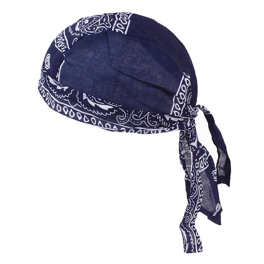 Men Women Durag Cap Headwrap Breathable Wave Cap Muslim Turban Hat for Outdoor Sports