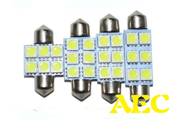 

Гирлянда 20x C5W 5050, купольная лампа 6 SMD 5050, подсветка для Чтения номерного знака автомобиля 12 в 31 мм 36 мм 39 мм 41 мм, белая