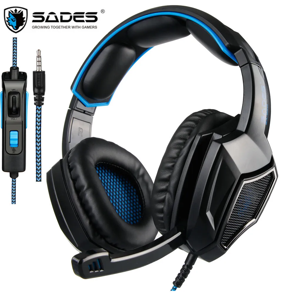 Игровая гарнитура SADES SA920 Plus для PS4 игровые наушники с микрофоном Xbox one ПК телефона