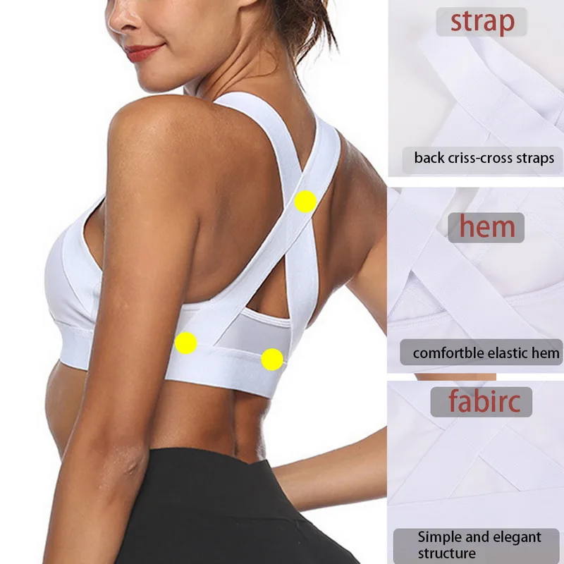 Sports Bra Women Sexy Mesh Brathable Sport Top Push Up Female Gym Fitness Sports Underwear Seamless Mujer Running Yoga Bra