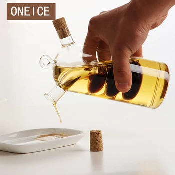 

Oil Bottle High Temperature Resistant Vinegar Glass Bottle Sauce Jar Sealed Seasoning Small Storage Wine Bottles Oiler