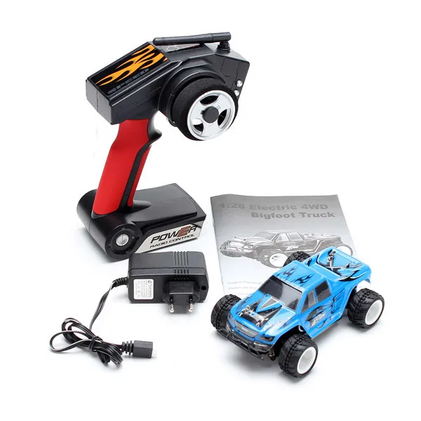 

WLtoys P929 1/28 2.4G RTR Electric 4WD Brushed Monster RC Car Cross-Country Car Shock Resistant With 7.4V 400mAh Battery