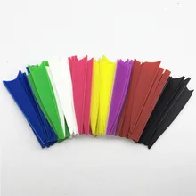 

100Pcs/lot 2.5" Right Shield Shape Feathers Hunting Arrow Vanes Archery Arrow Accessories Fletch Arrow The arrow feather A3