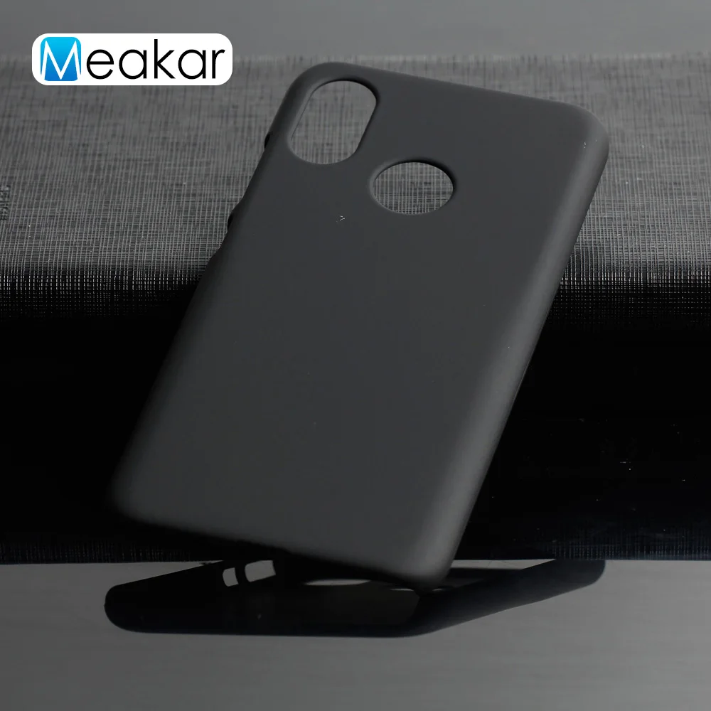 Матовая Пластик Coque 6.21For Xiaomi mi 8 чехол для Xiaomi mi 8 mi 8 чехол для телефона чехол-лента на заднюю панель - Цвет: Black