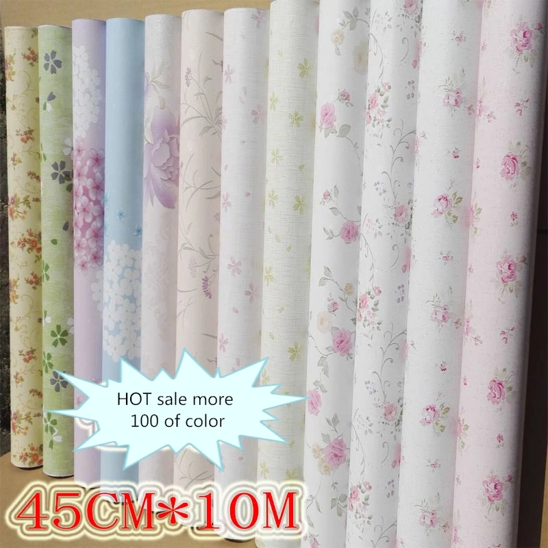 

HOT red flower wall decor PVC vinyl glue waterproof child bedroom TV back door furniture wardrobe desktop wallpaper wall sticker