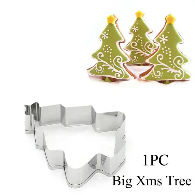 1PC Christmas Cookie Cutter Stainless Steel Biscuit Mold Baking Tool