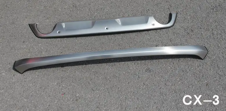 Нержавеющая сталь передний и задний бампер протектор опорная плита крышка подходит для Mazda CX-3 cx3- стайлинга автомобилей - Цвет: See the figure