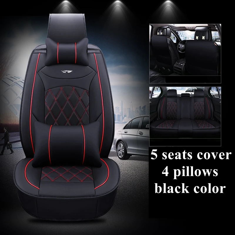 Car Seat Cover 5 Seat Full Set Leather Cushion For Acura TLX RDX - Foto 3