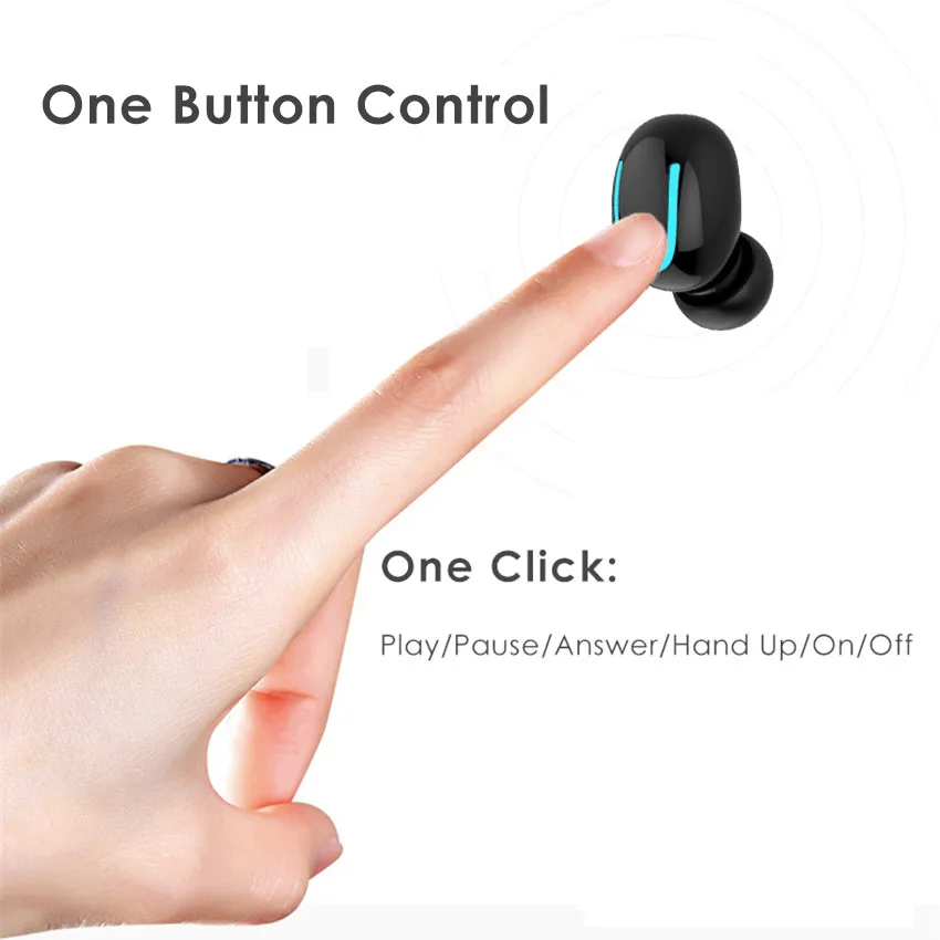 Bluetooth 5,0 Беспроводной гарнитура Bluetooth наушники 3D стерео звук правда Беспроводной наушники TWS наушники-вкладыши с зарядный чехол