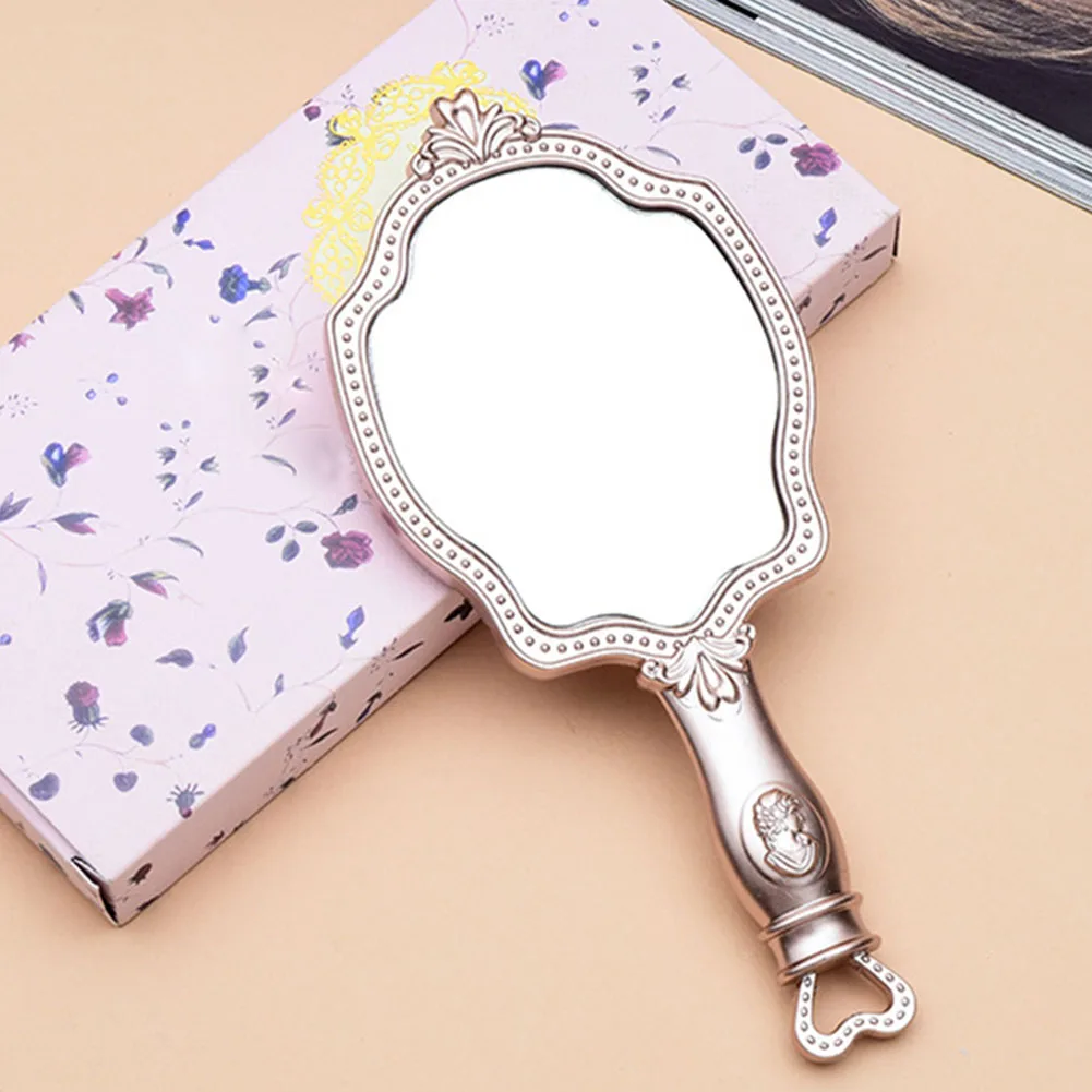 Floral Repousse Oval Round Makeup Mirror Vintage Handheld Beauty Mirrors SSwellin Makeup