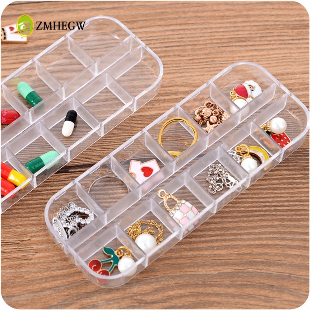 2018 Home Transparent Plastic Jewelry Box Mini Jewelry Small Box Duojia