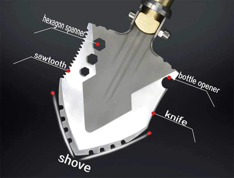 King Sea Военная Портативная Складная Лопата для выживания лопатка Dibble pick аварийный Сад Кемпинг Открытый палаплегируемый инструмент