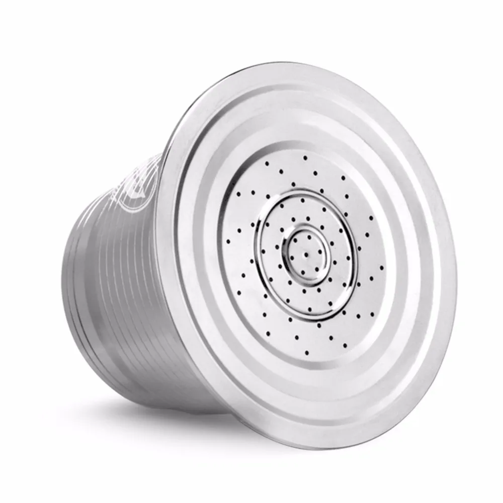 

Refillable Reusable Compatible Coffee Capsule Filter Shell for Nespresso Coffee Machine + Powder Hammer + Spoon + Brush