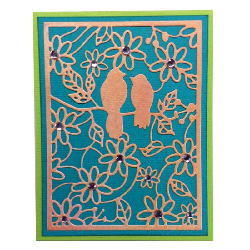 

Eastshape Bird With Flowers Metal Cutting Dies 2019 New for Dies Scrapbooking Craft Embossing Stencil Card Decor Cutting Dies